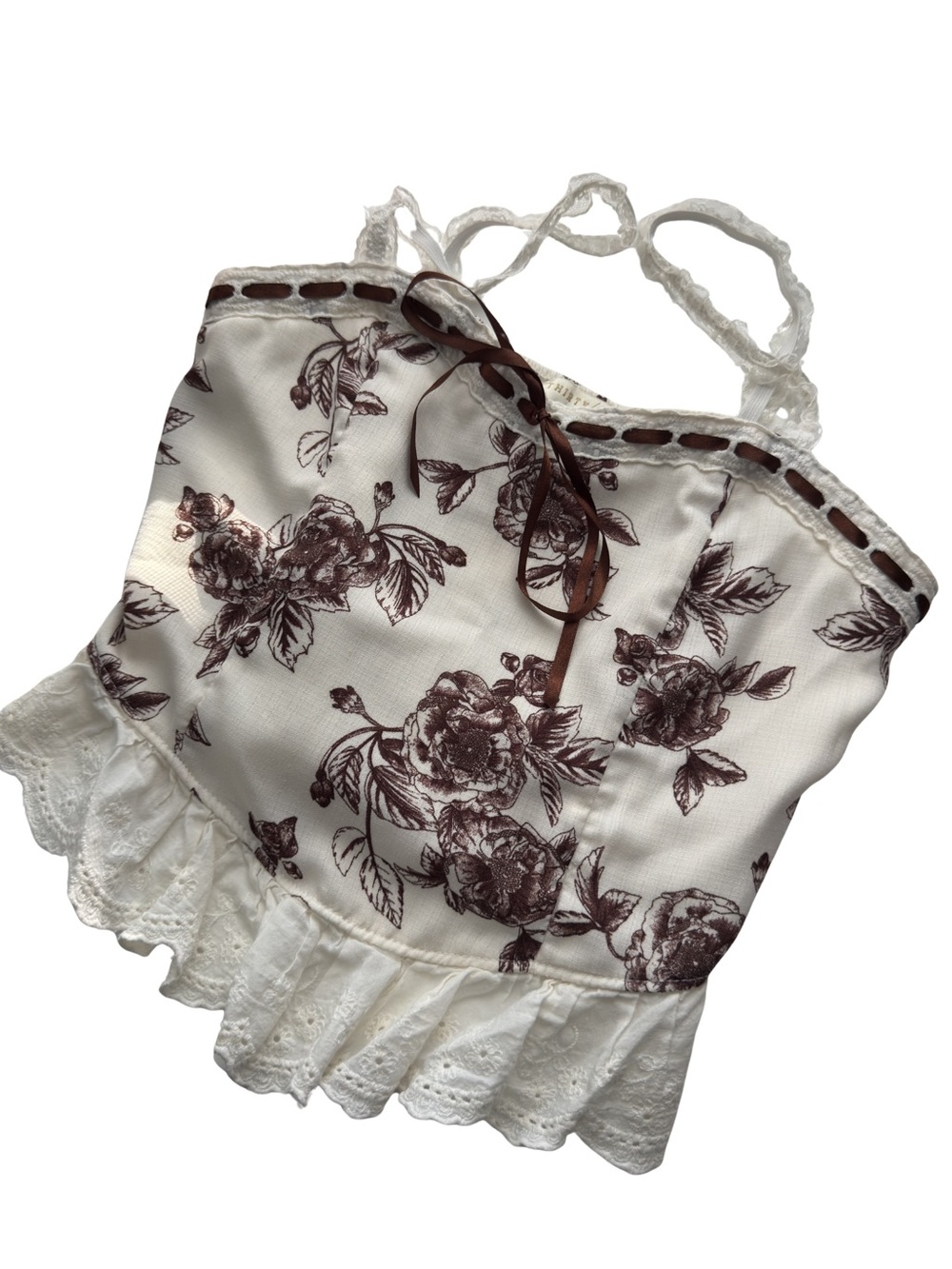 Corset top floral Small
